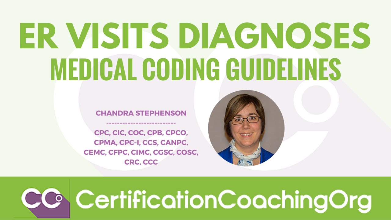Emergency Department Visits Diagnoses Medical Coding Guidelines
