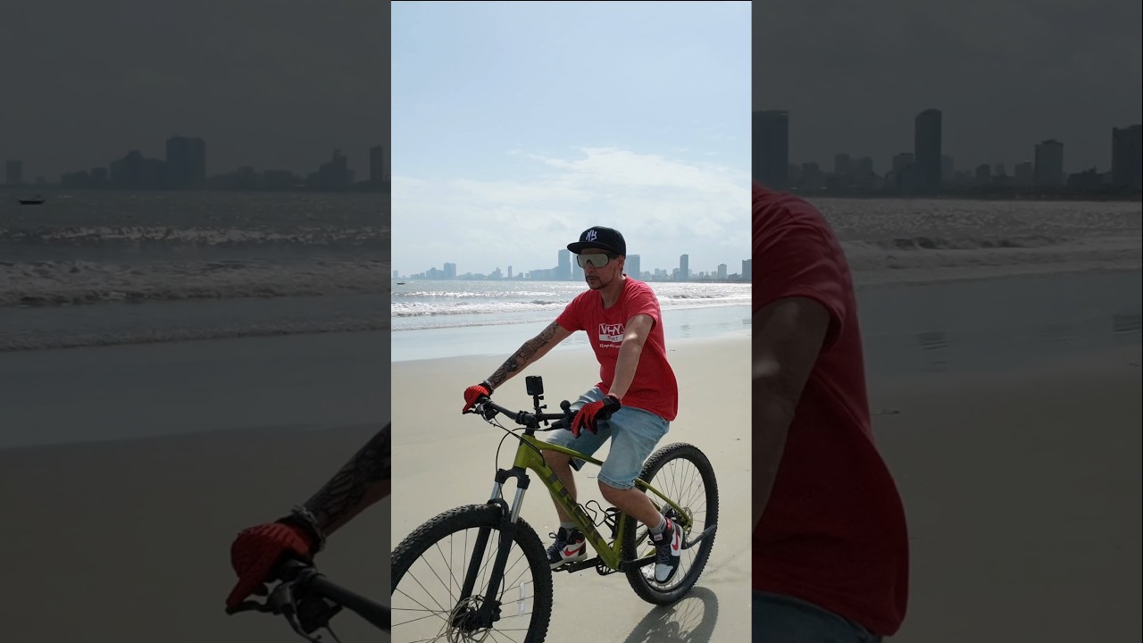 Test DJI Neo 2 Mtb Riding on Da Nang Beach
