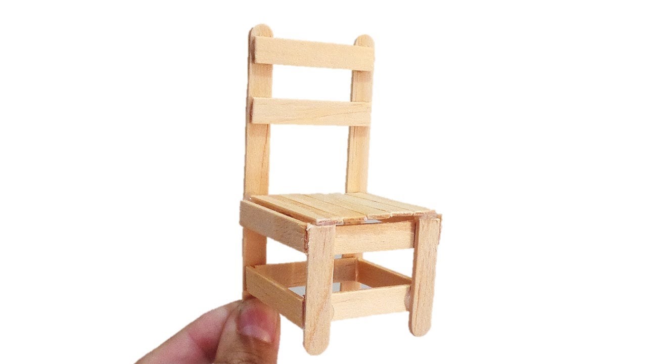 DIY - Cadeira Feito com Palitos de Picolé
