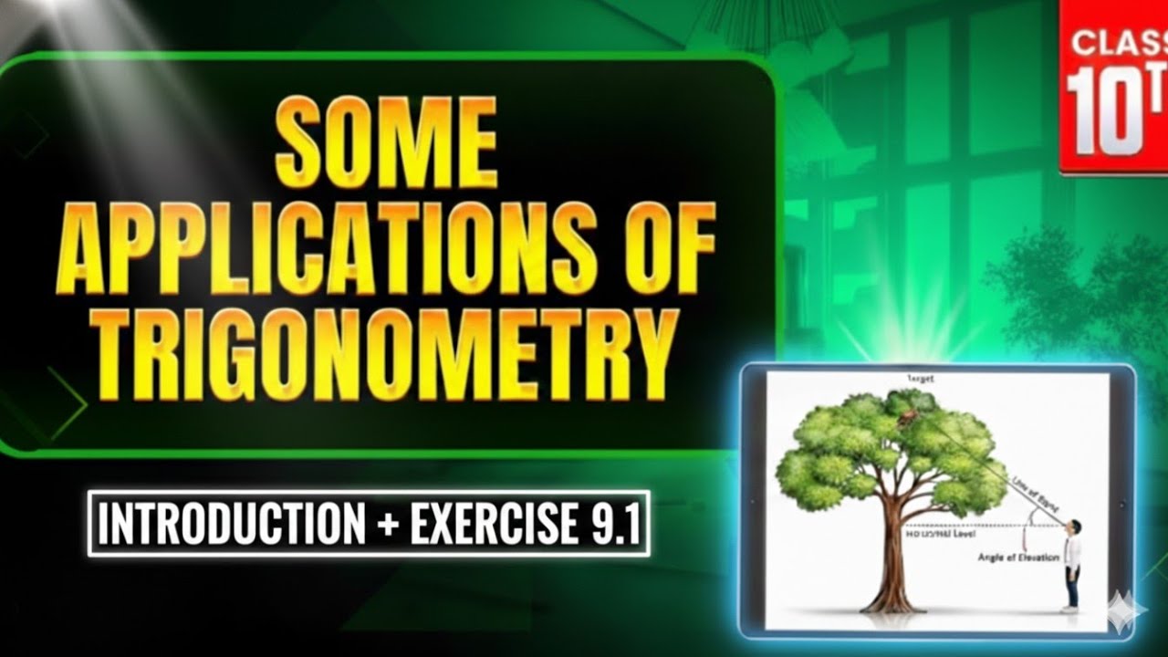 Class 10 Application of Trigonometry ch-9 Intro and Q 1 to 5 