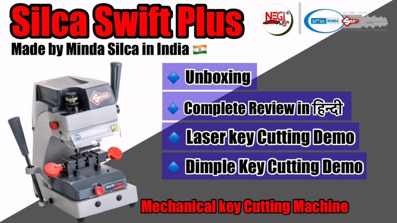 Minda silca swift plus ultra key cutting machine || silca best ultra key cutting machine @Negikeys