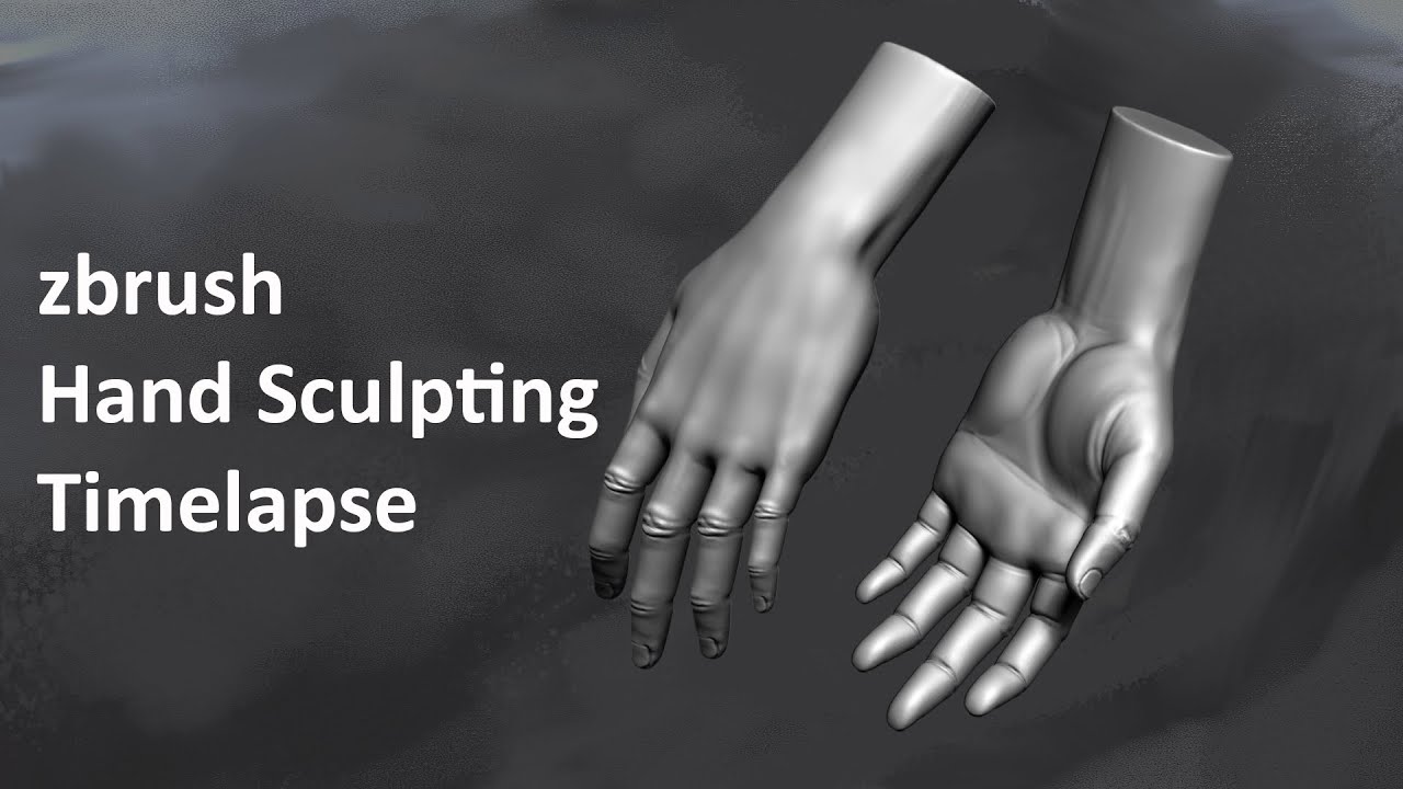 Zbrush Hand Sculpting timelapse