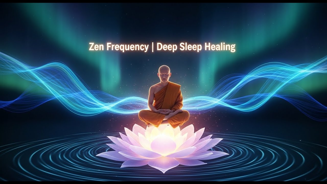 444Hz + 963Hz Zen Frequencies | Alpha Sleep Healing Music & Deep Relaxation