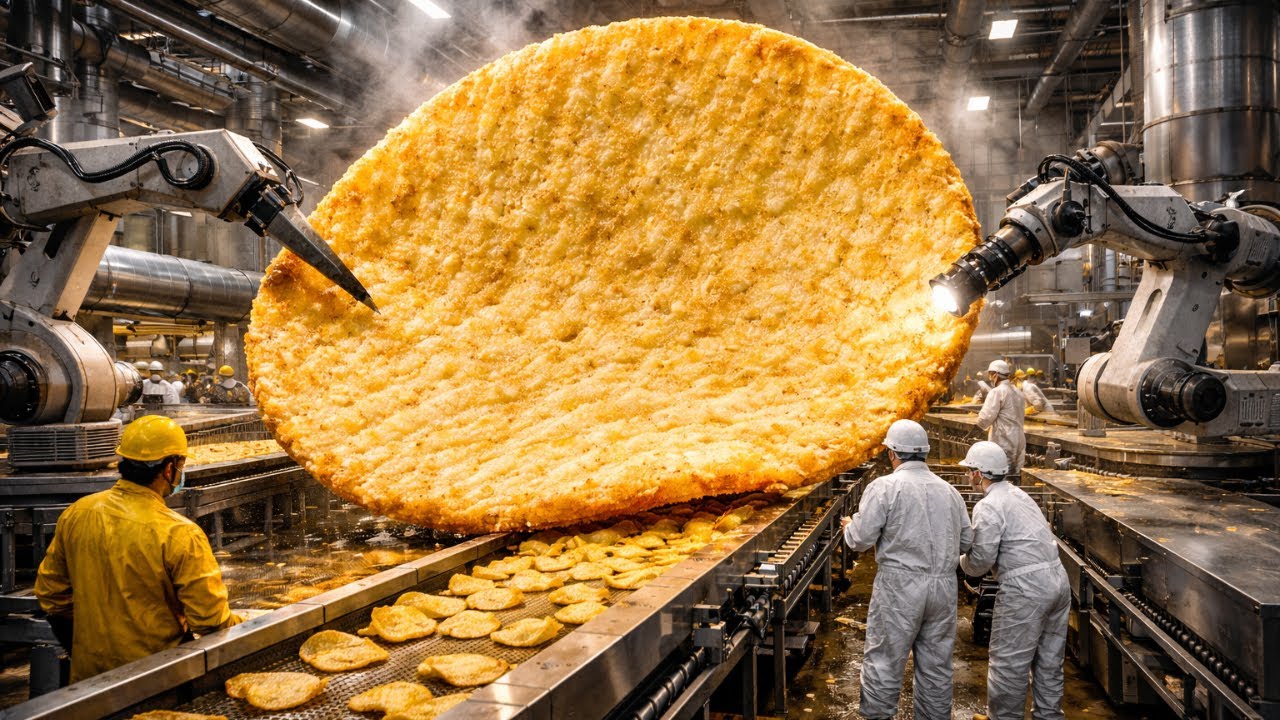 Inside a Potato Chips Factory From Raw Potatoes to Crispy Chips! Full Process
