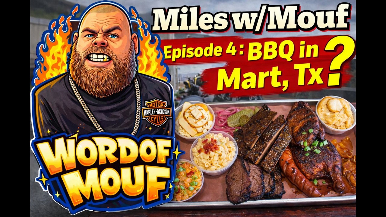 Miles with Mouf - Episode 4 : Great BBQ in Mart, Tx?