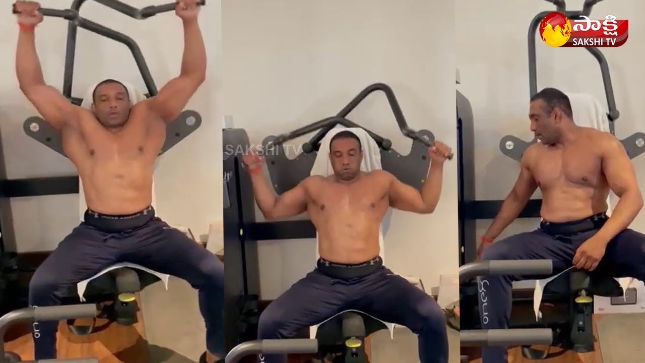 Minister Mekapati Goutham Reddy GYM Workout | Sakshi TV Live