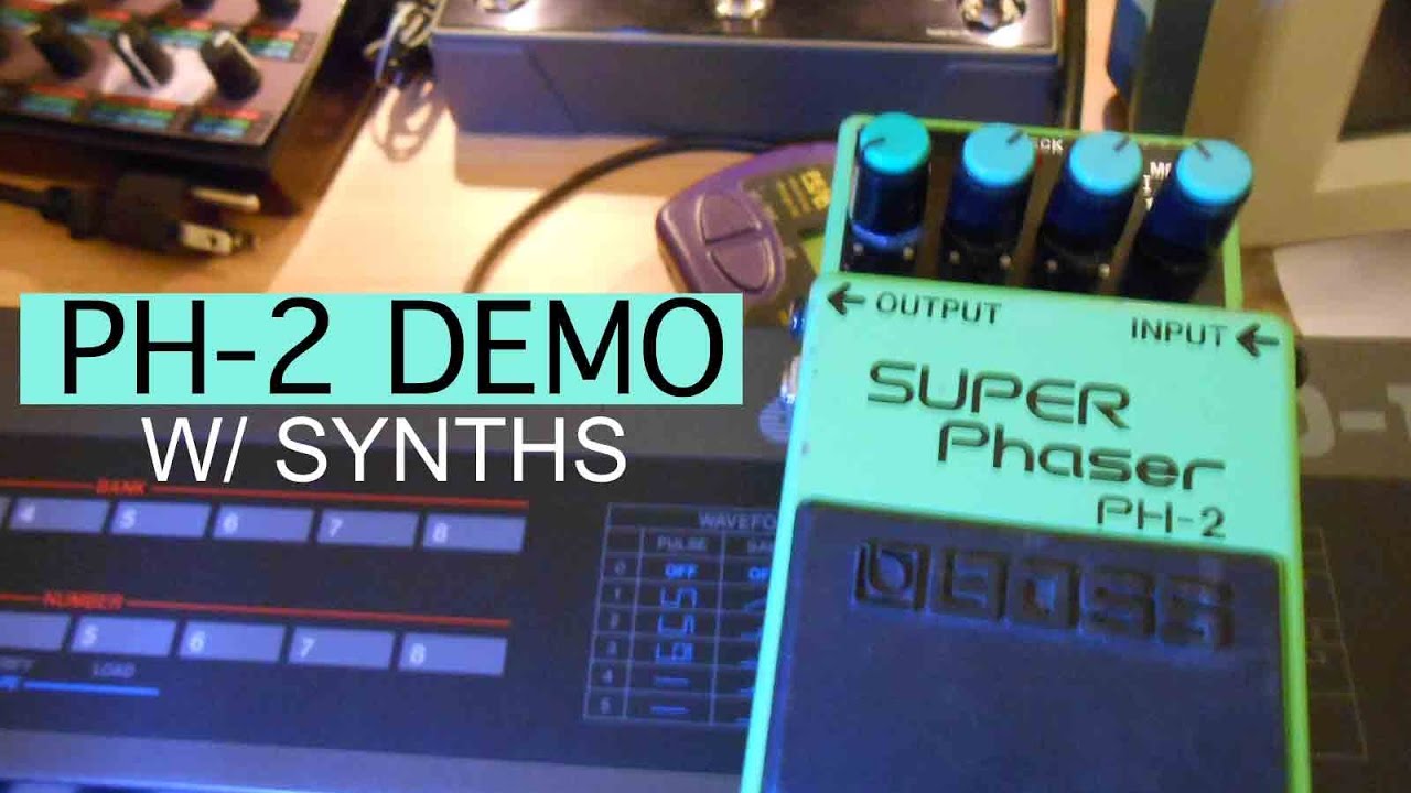 Boss/Roland PH-2 Super Phaser Pedal Demo w/ Synthesizers #8