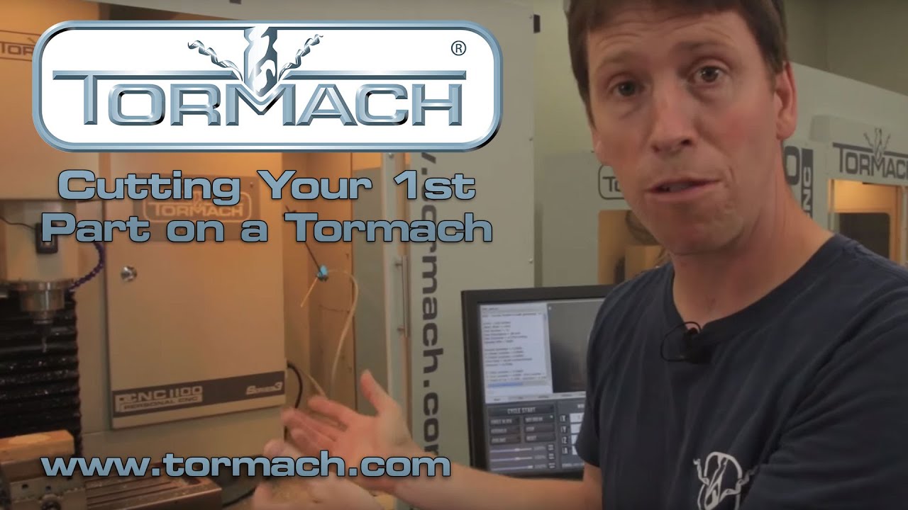 Резка первой детали на фрезерном станке Tormach