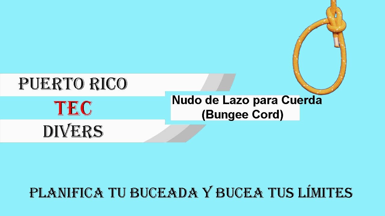 Nudo de Lazo para Cuerda Bungee Cord