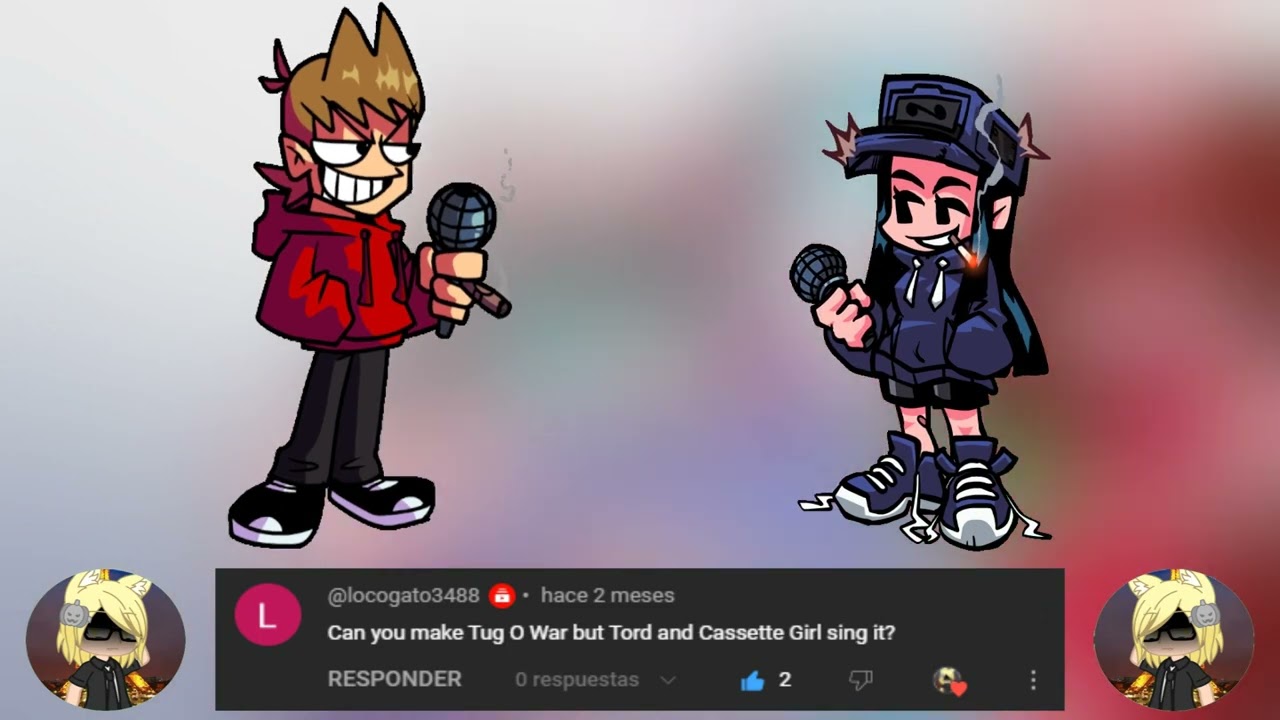 FNF Tug O War but it's Tord Vs Cassette Girl