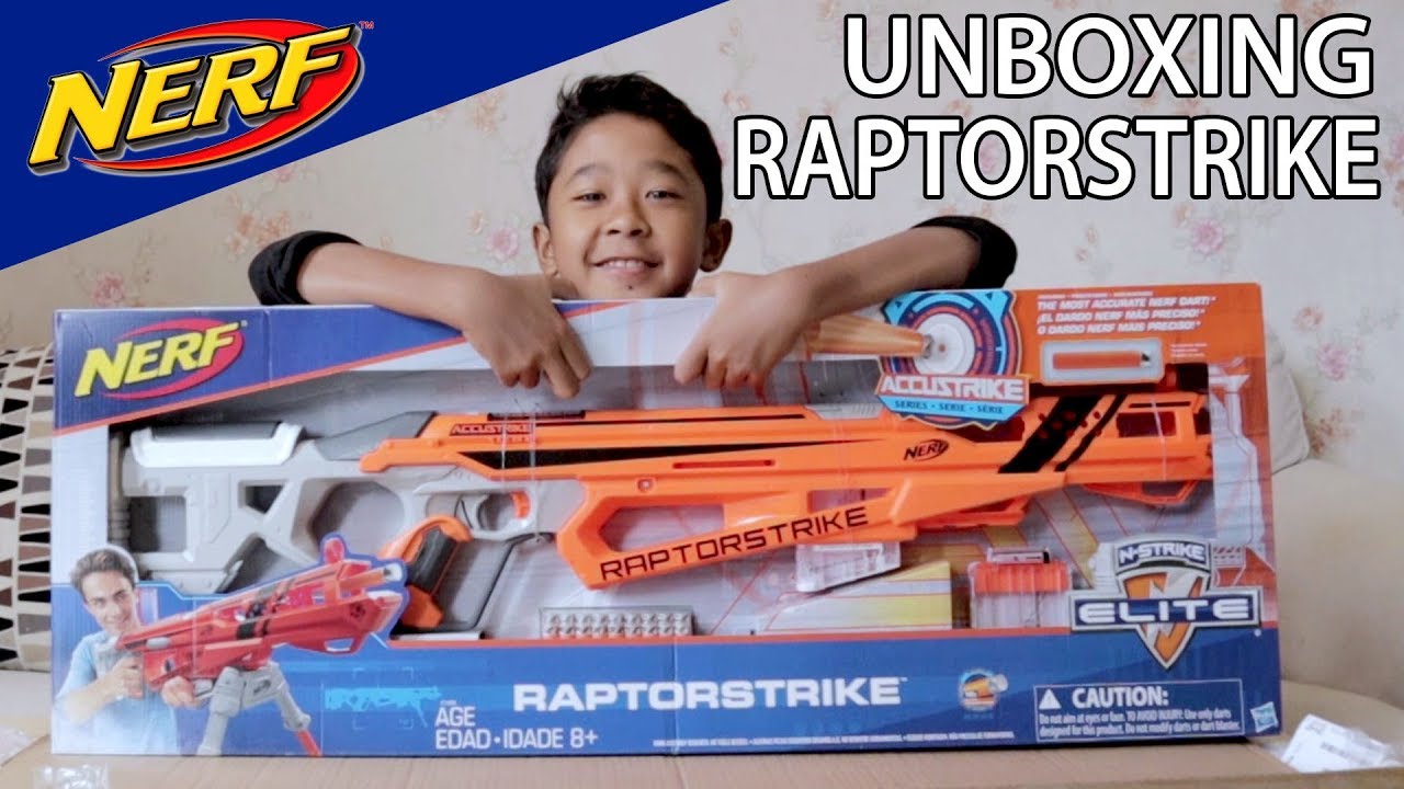 Unboxing Nerf Raptorstrike (Accustrike Series) MANTUL !