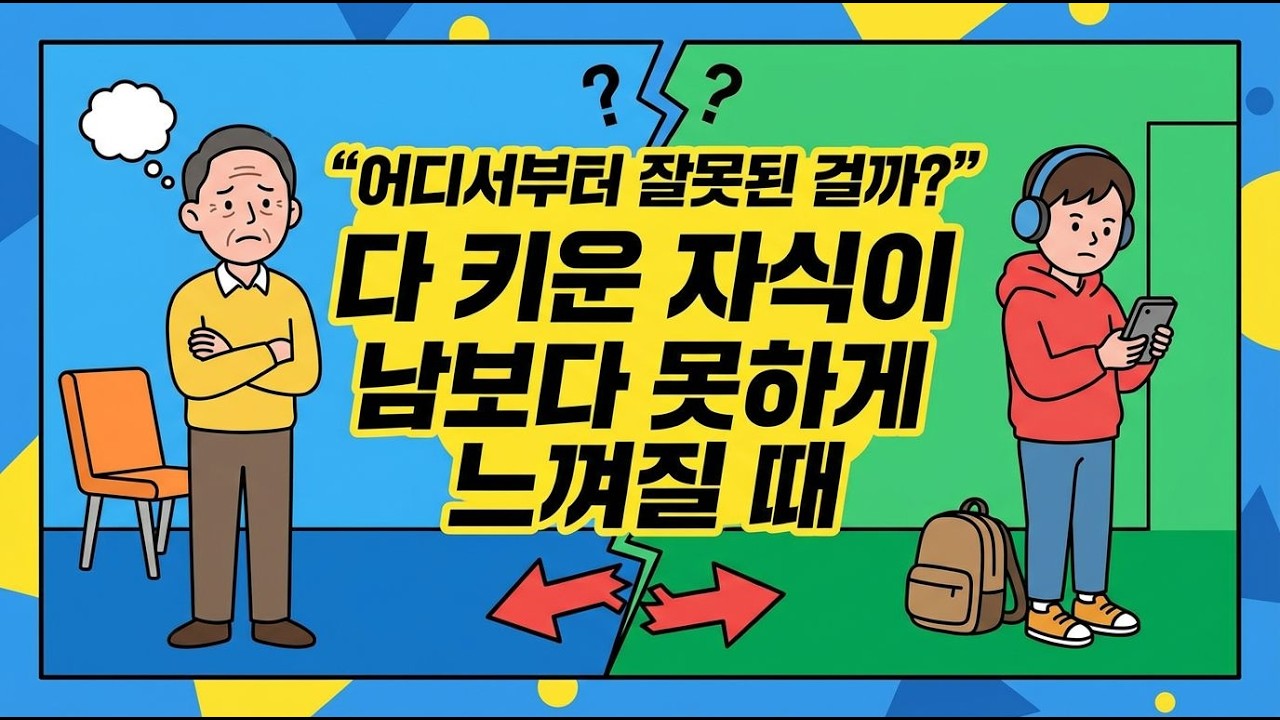 돈 주고도 욕먹는 부모 vs 돈 없어도 존중받는 부모