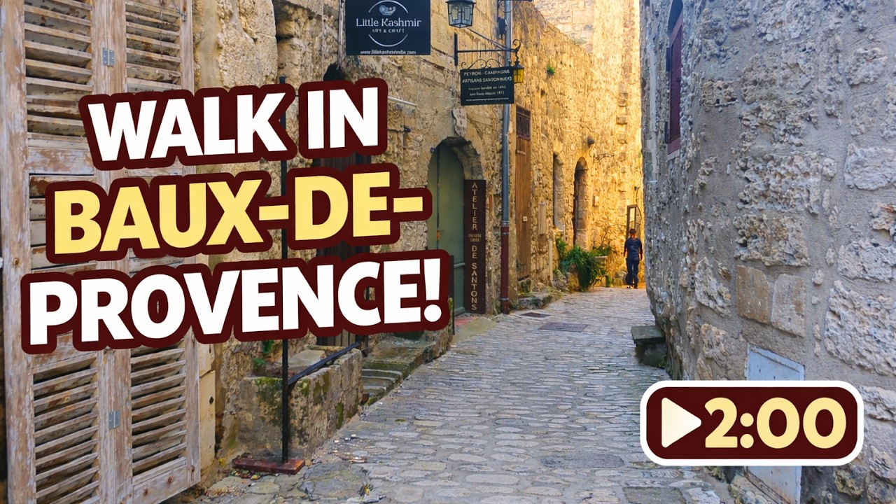 2 Minute Walk Les Baux-de-Provence.