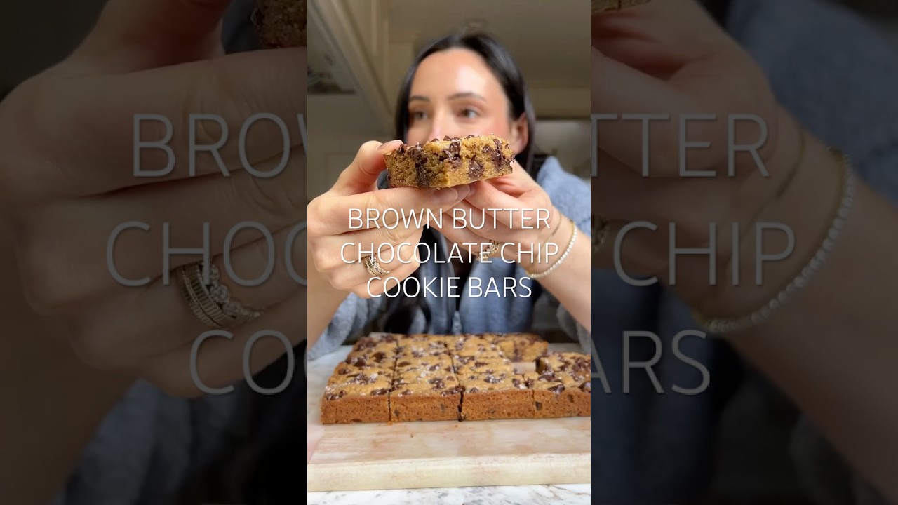 Brown Butter Chocolate Chip Cookie Bars!