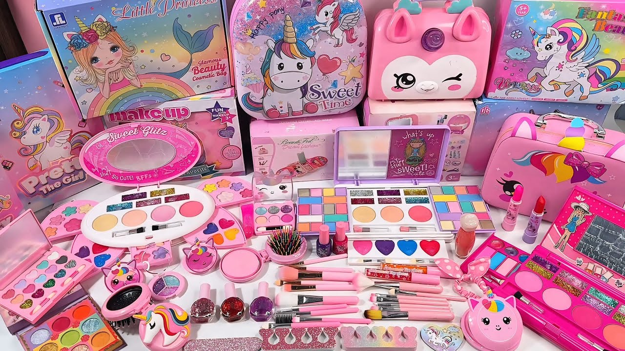 19 Minutes Satisfying with Unboxing Cute Pink Makeup, Princess Toys, Girl Toys, Toys Review, ASMR