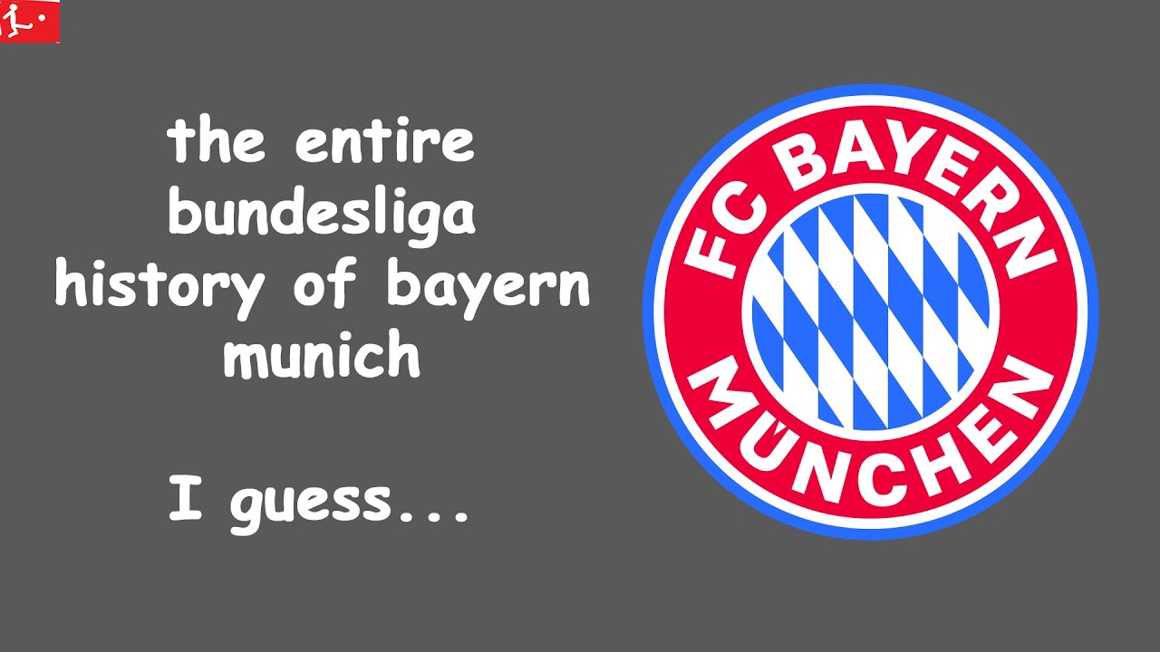 the complete bundesliga history of bayern munich. i guess...