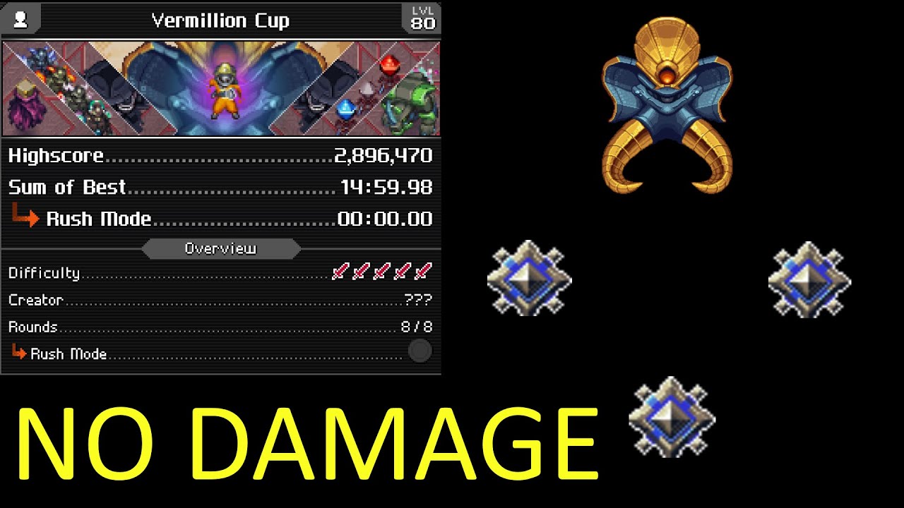 CrossCode - Vermillion Cup - No Damage -  Platinum
