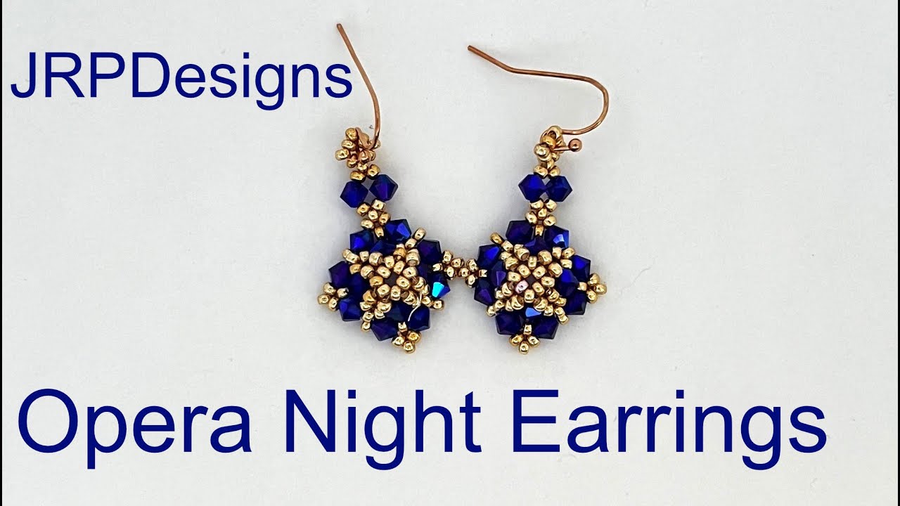 Opera night earrings, DIY Beading Tutorial ￼