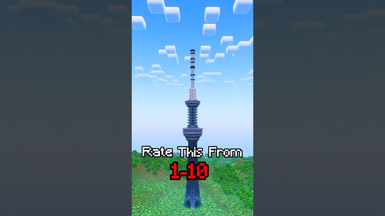 Tokyo Skytree Minecraft Timelapse 🗼 