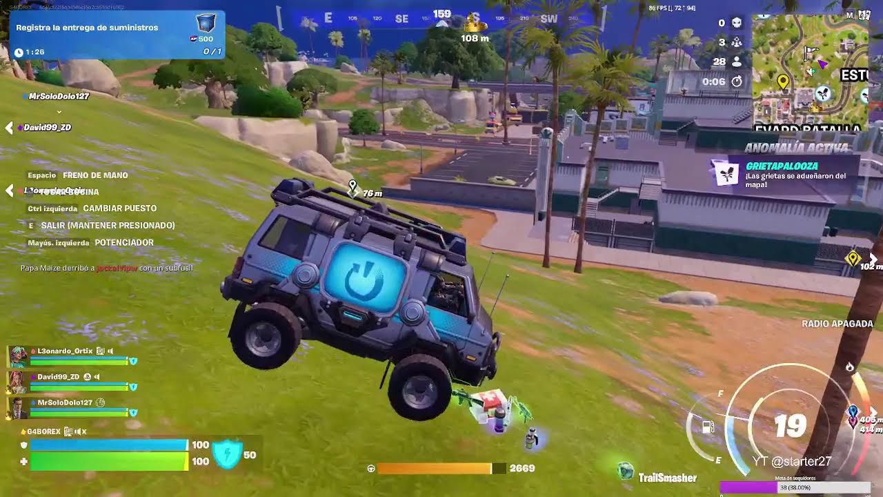 Jugando Fortnite un rato