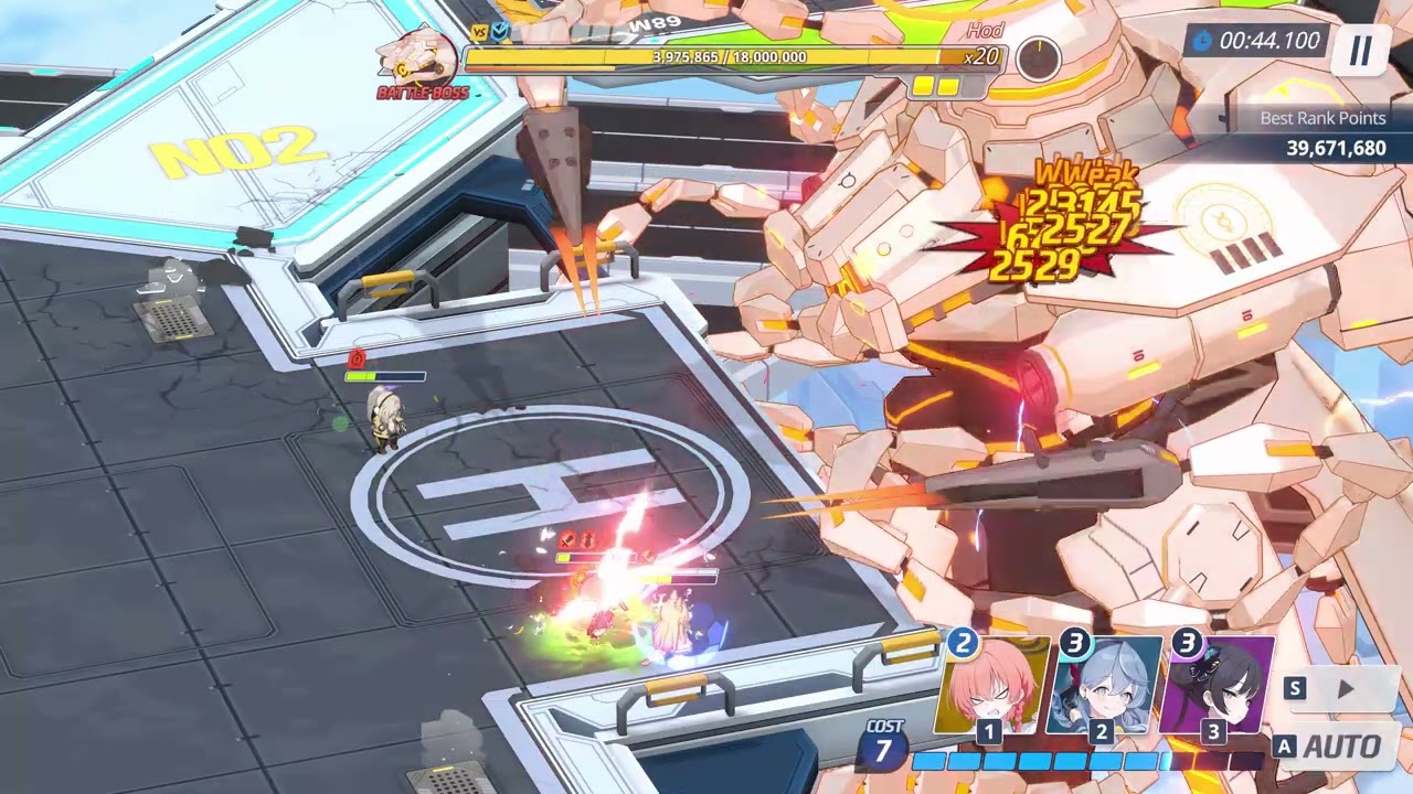Blue Archive - Hod Torment TA (2 teams) - 39,698,080 pts