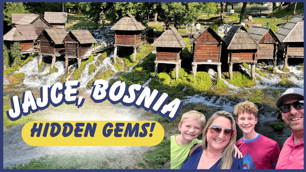 Hidden Gems of Jajce, Bosnia | Waterfalls and Watermills | Must see Bosnia!