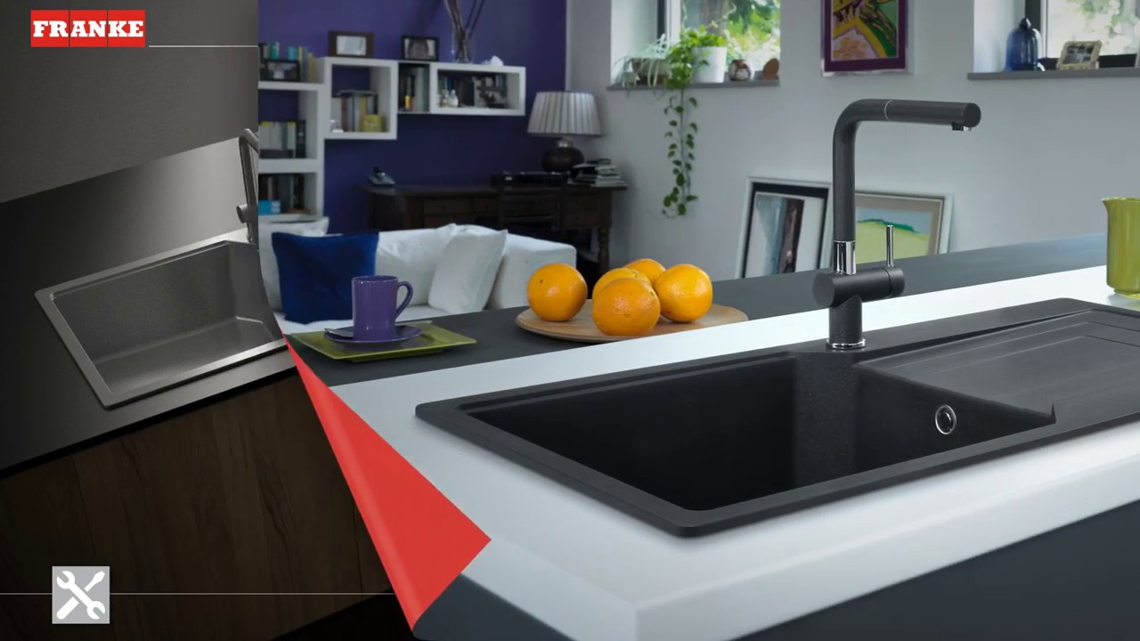 Franke - Einbau einer Granitspüle mit dem FastFix-System