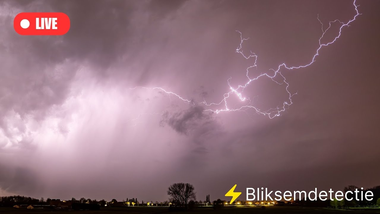 Livestream 8 april 2024 -  #onweer belgië