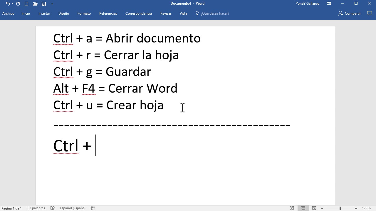 Atajos de teclado en Word que todos deben saber