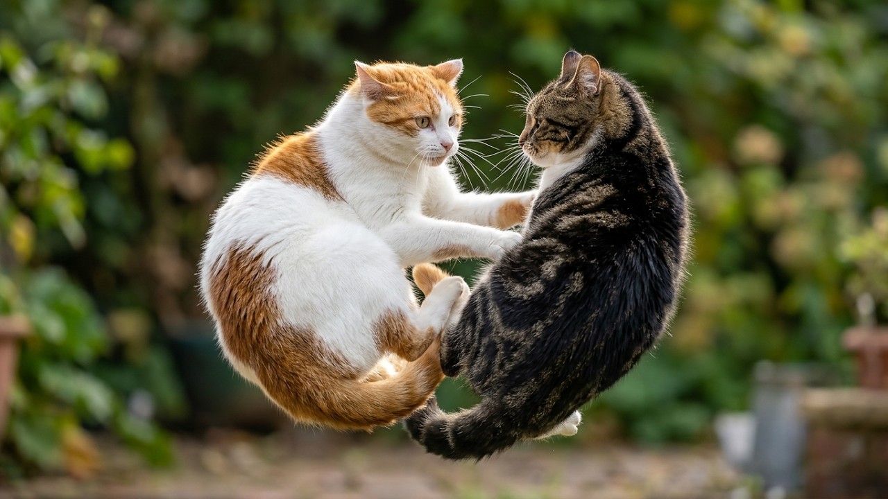 Crazy Cat Fight Compilation Video | 4K