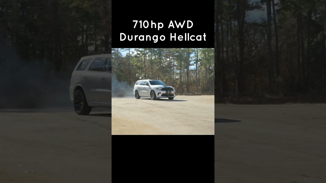 Sliding the 710hp AWD Durango Hellcat