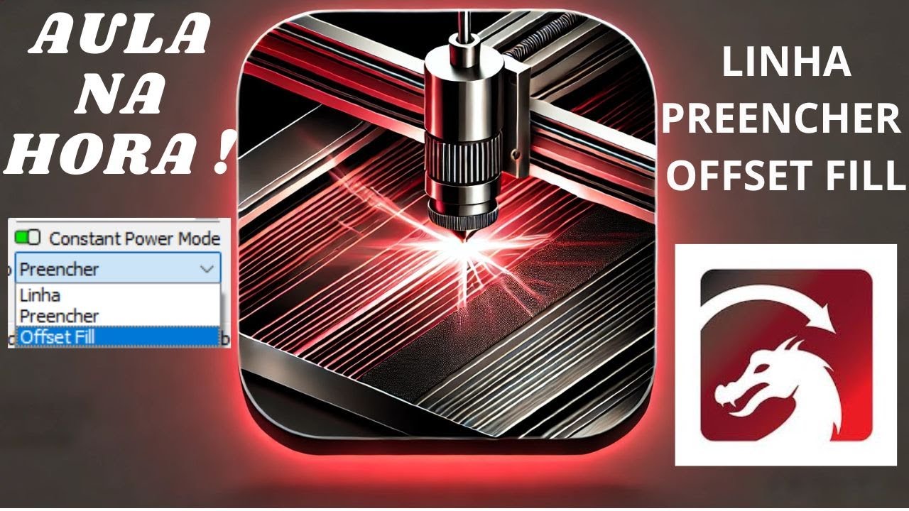 Curso de LightBurn - Como Usar Preencher, Linha e Offset Fil