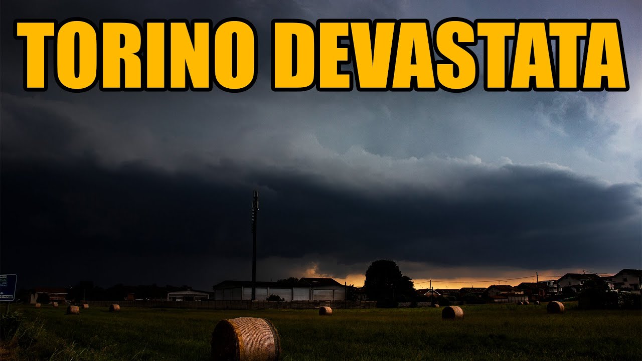 SPAVENTOSO TEMPORALE SU TORINO (GRANDINE GROSSA e TANTI DANNI)