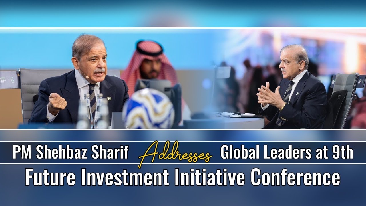 PM Shehbaz Sharif Addresses Global Leaders at 9th Future Investment Initiative Conference in Riyadh