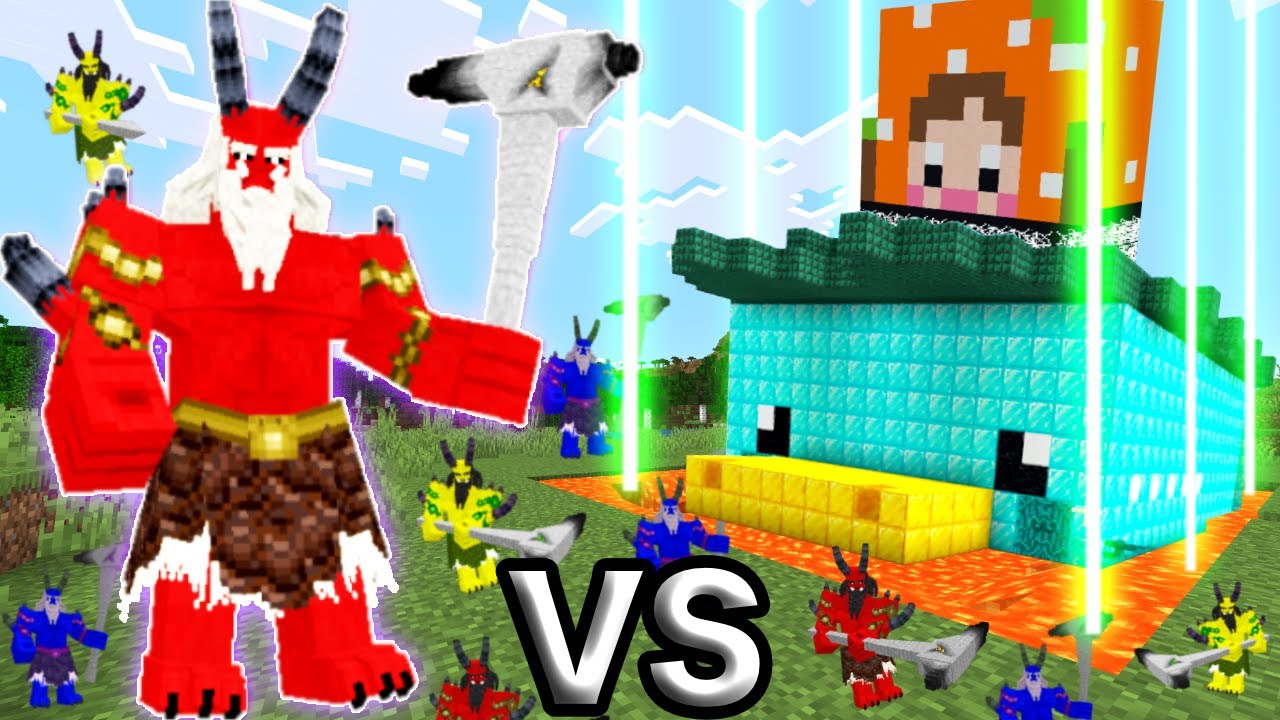 1000体の鬼VS最強セキュリティ！マイクラの超怖い赤鬼が襲ってくる…#ピコみんず 【まいくら、マインクラフトのゲーム実況】