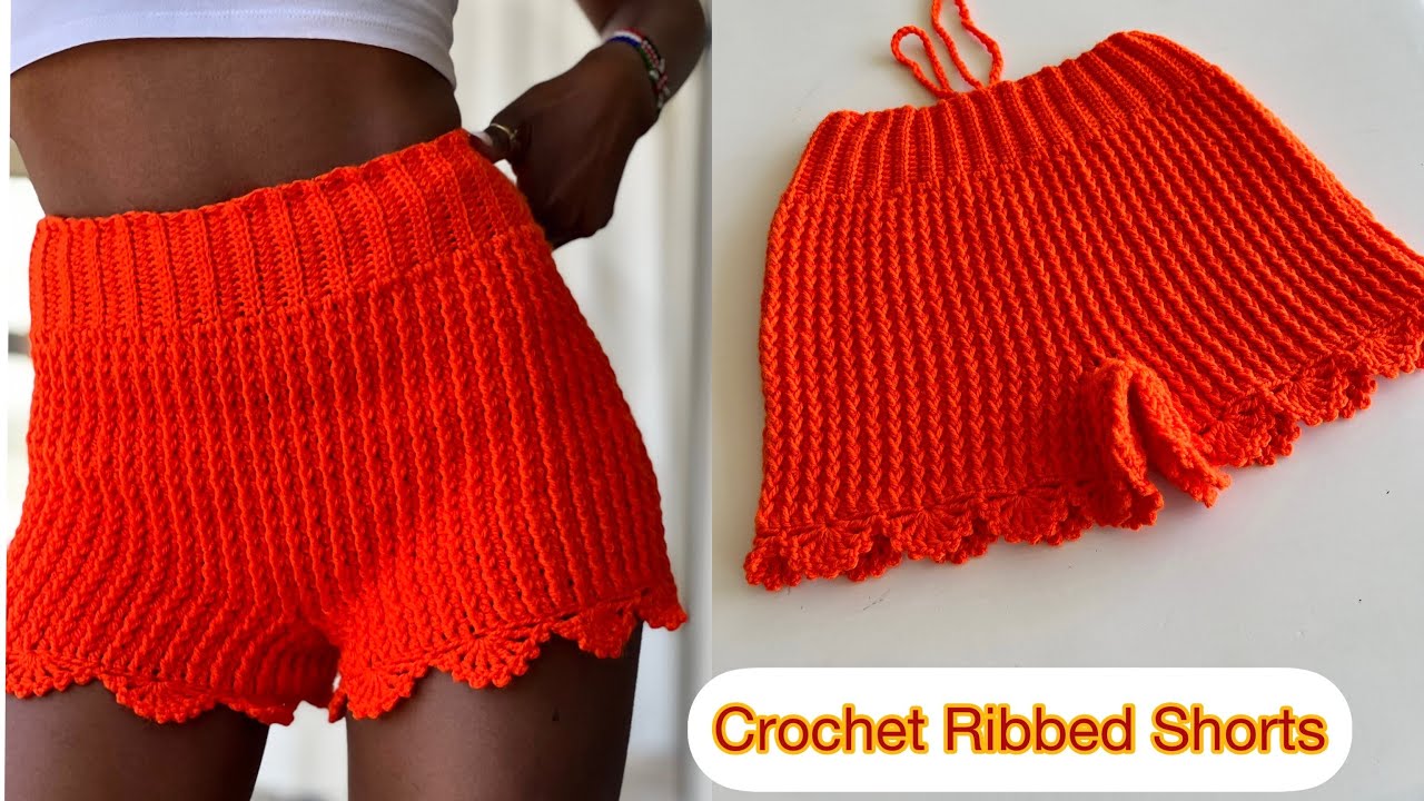 Crochet Easy Ribbed Shorts In All Sizes