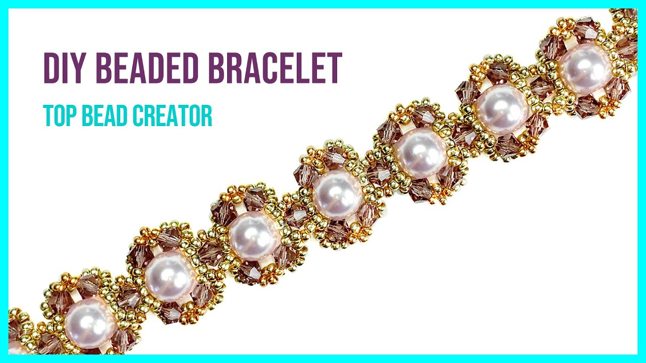 How to make beaded bracelet, Jewelry making tutorial