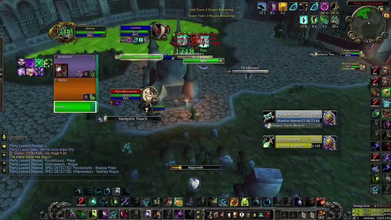Resto Druid Lock vs SP Rogue - |Wotlk|