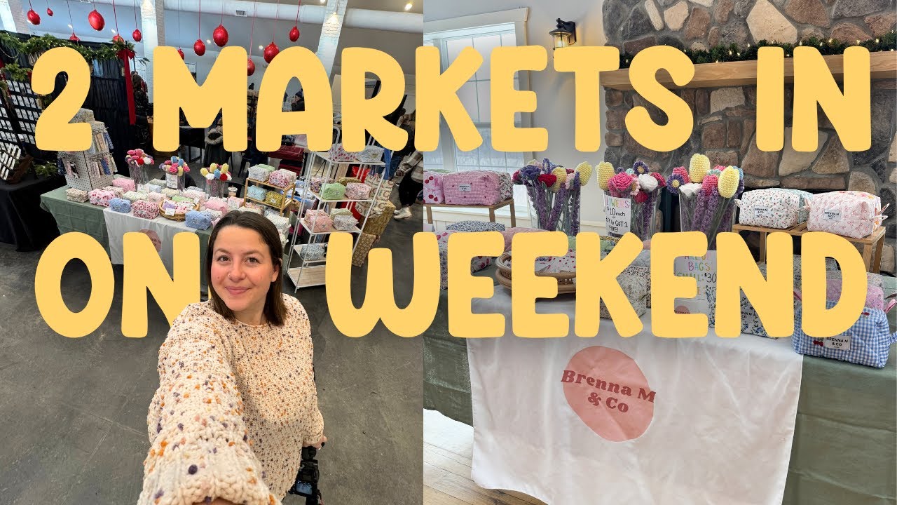 Две ярмарки рукоделия за одни выходные! 🛍️ Настройка стола для малого бизнеса, продажи и полная а...