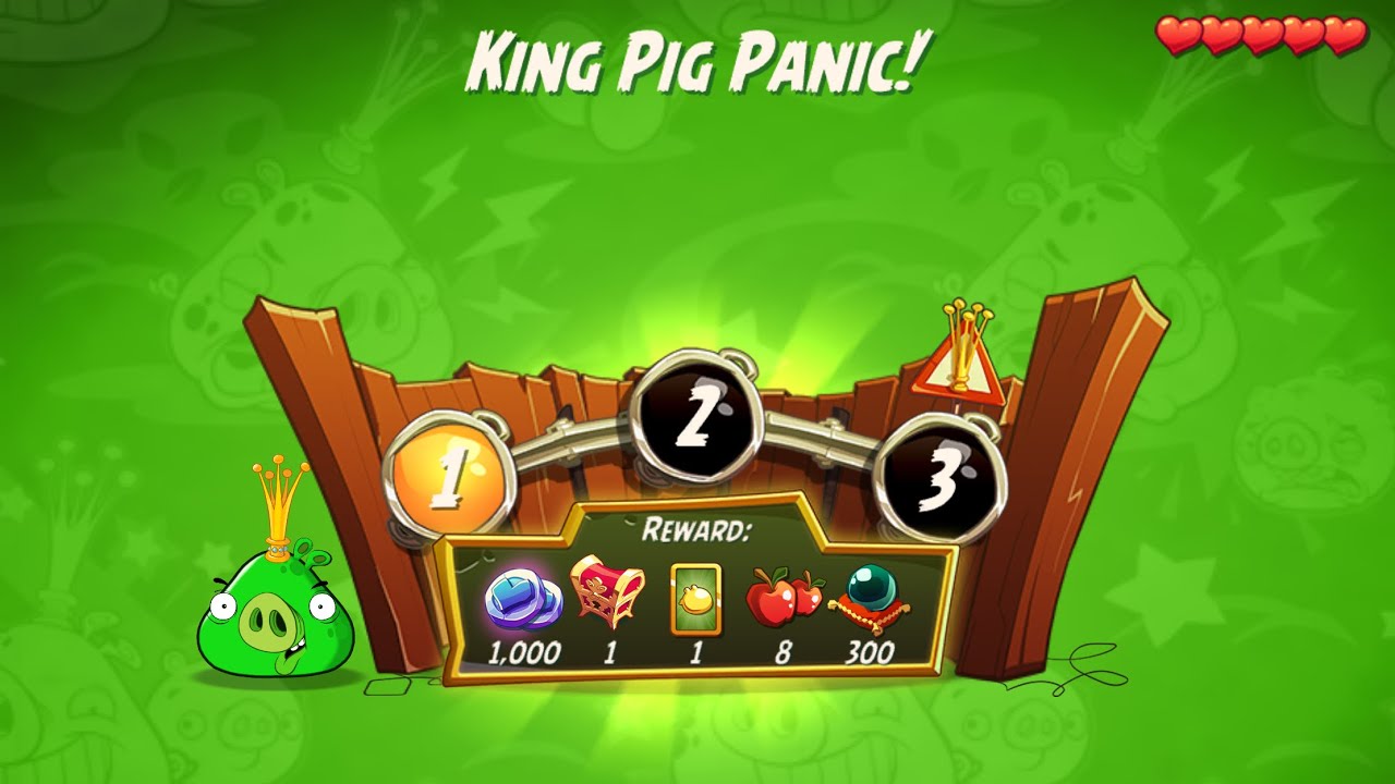 KPP 3-4-5 Rooms - No Red,Blues,Chuck,Matilda - King Pig Panic, Angry Birds 2