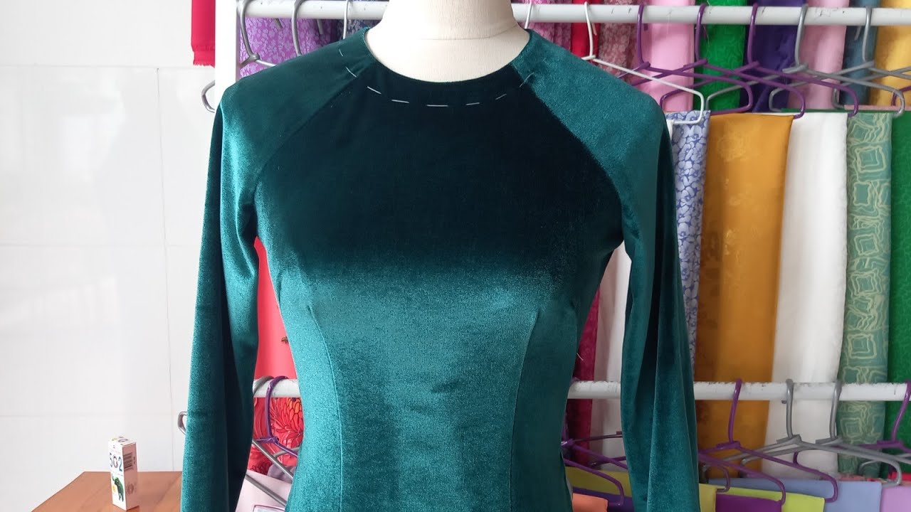 ráp áo dài nhung - may tà #aodaiphươnguyen #tưhocmaytainha #mayva #tailor