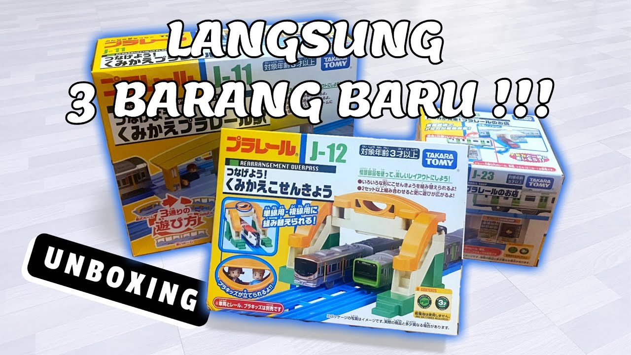 Plarail Indonesia - Unboxing プラレール Dioramas J-11 J-12 J-23 (English Subtitle)