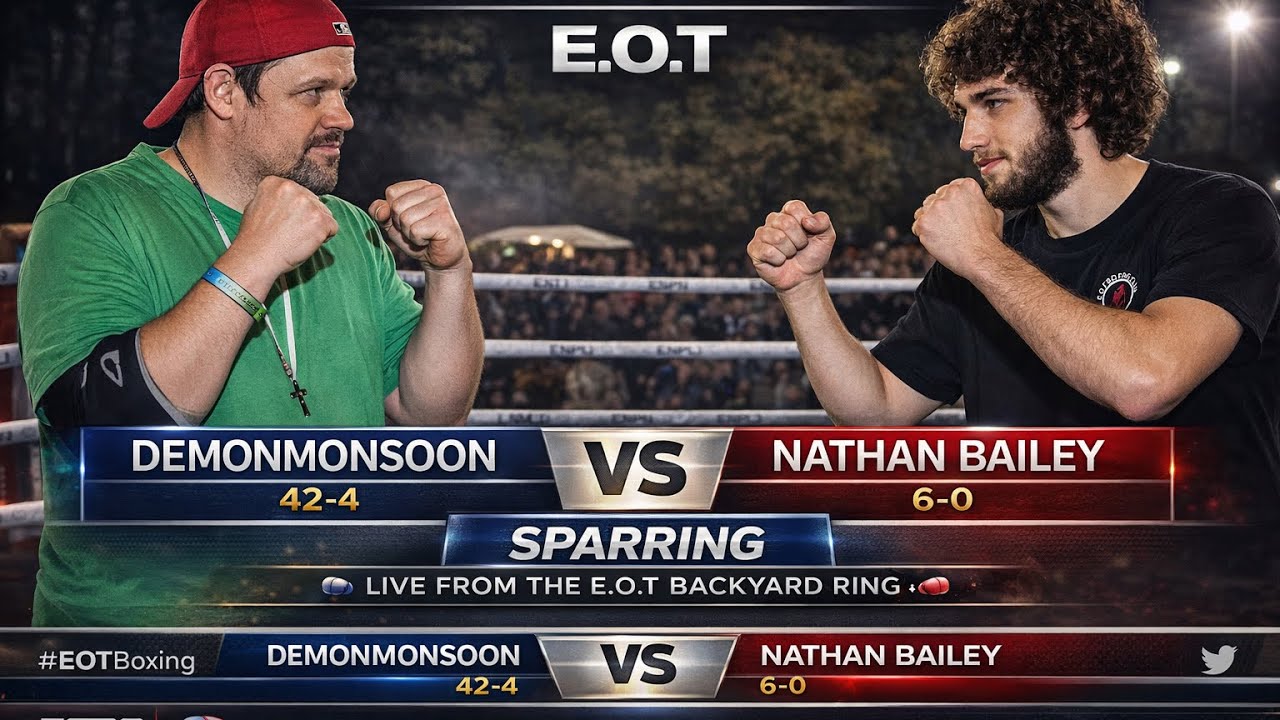 Demonmonsoon VS Nathan Bailey 6x3 Min SPARRING😳🥊🥊