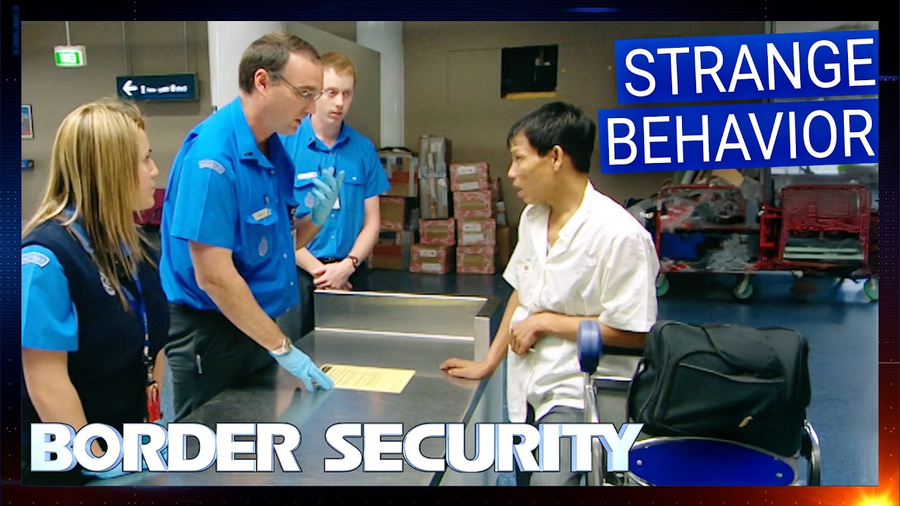 Something Isn&rsquo;t Quite Right With This Nervous Traveler | FULL EPISODES | Border Security Australia