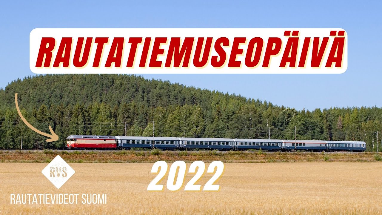 Rautatiemuseopäivän museojunia 2022