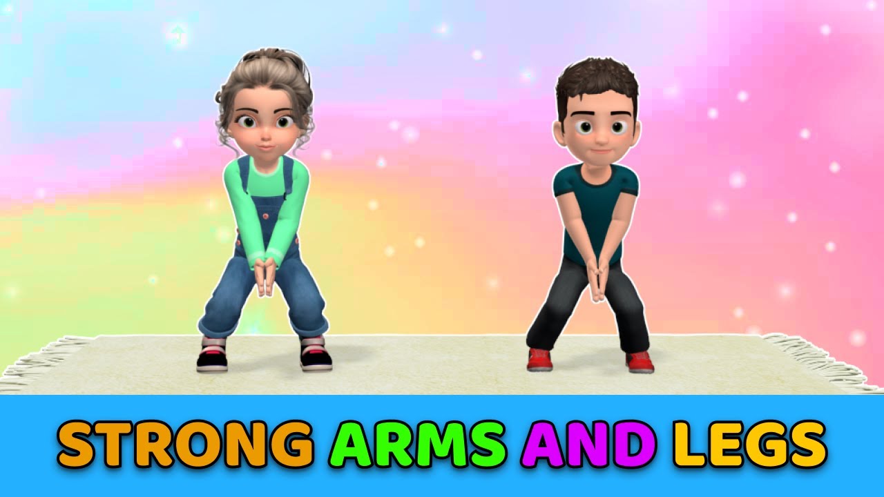 STRONG ARMS + STRONG LEGS WORKOUT FOR KIDS