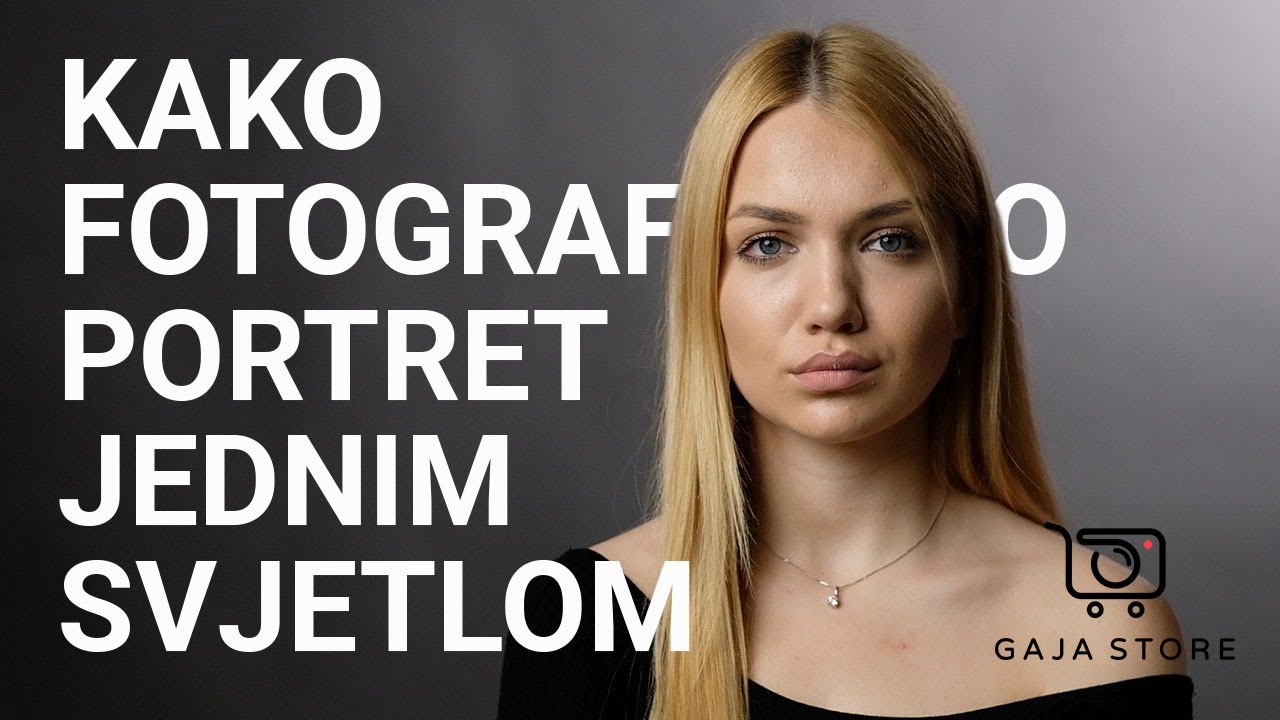 MALA ŠKOLA FOTOGRAFIJE 9./ Fotografija portreta sa  jednom rasvjetom u studiju/ Subtitle