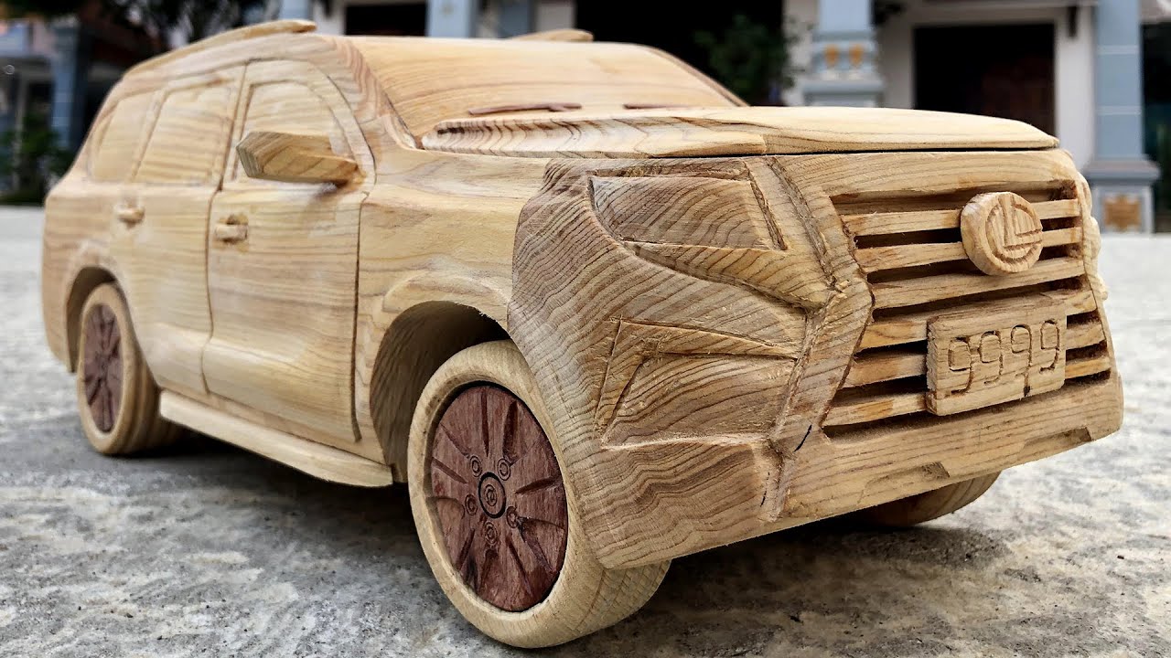 How to make Lexus 570 Woodworking - ASMR Wood Carving Art LX570 model 2020 - Most Oddly Satisfying