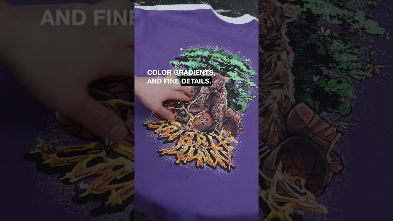 What is Direct to Garment Printing ? (DTG printing for clothes) #clothingbrand #inhousemade