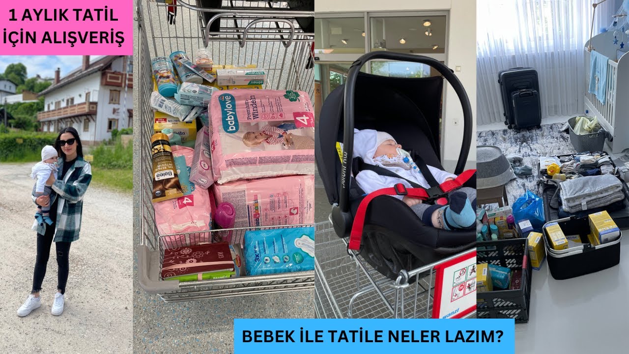 TÜRKİYE 🇹🇷TATİL İÇİN ALIŞVERİŞ🛍 BEBEK İLE TATİLE NELER LAZIM?👶🏻